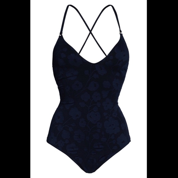 NEW‎ Robin Piccone Ana One-Piece Swimsuit in Blue [SZ 8 ] - Picture 3 of 11